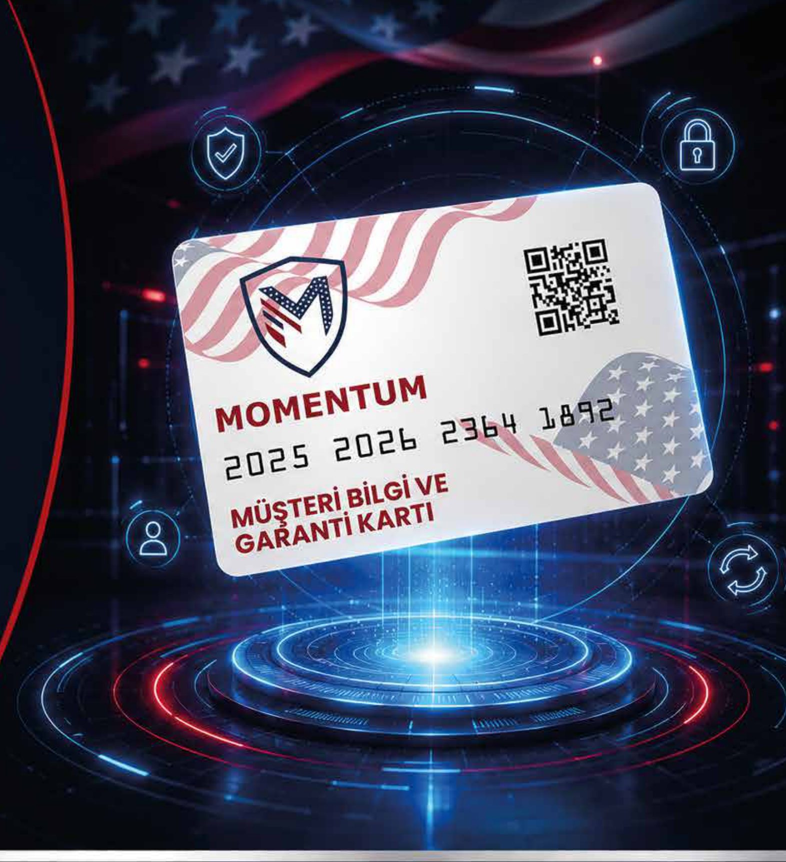 Momentum QR kodlu Müşteri Bilgi ve Garanti Kartı